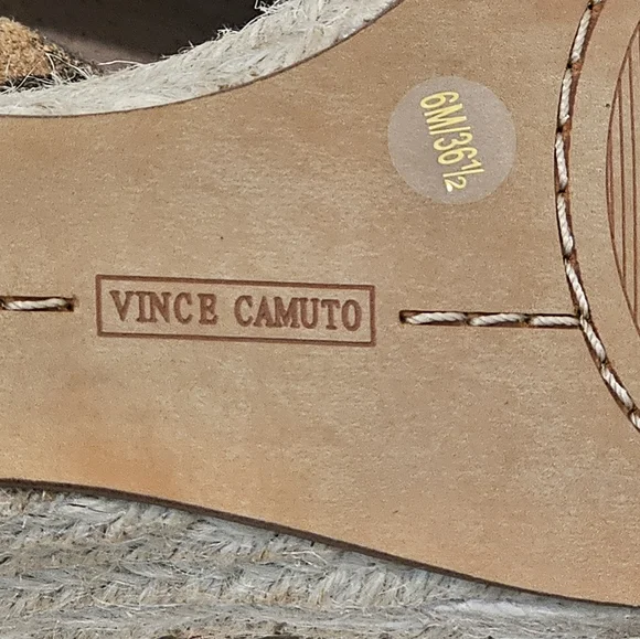 Vince Camuto NWOT, Leather Venerly Espadrille Sandals, NWOT, Size 6 - Picture 6 of 6